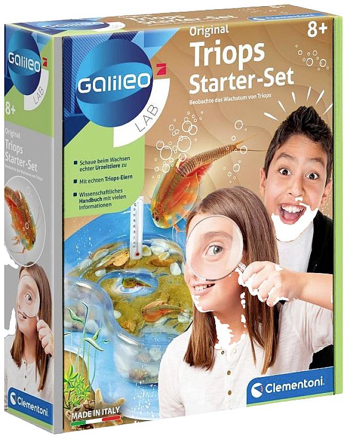 Clementoni 59259 Clementoni Original Triops Starter-Set Experimentier-Set