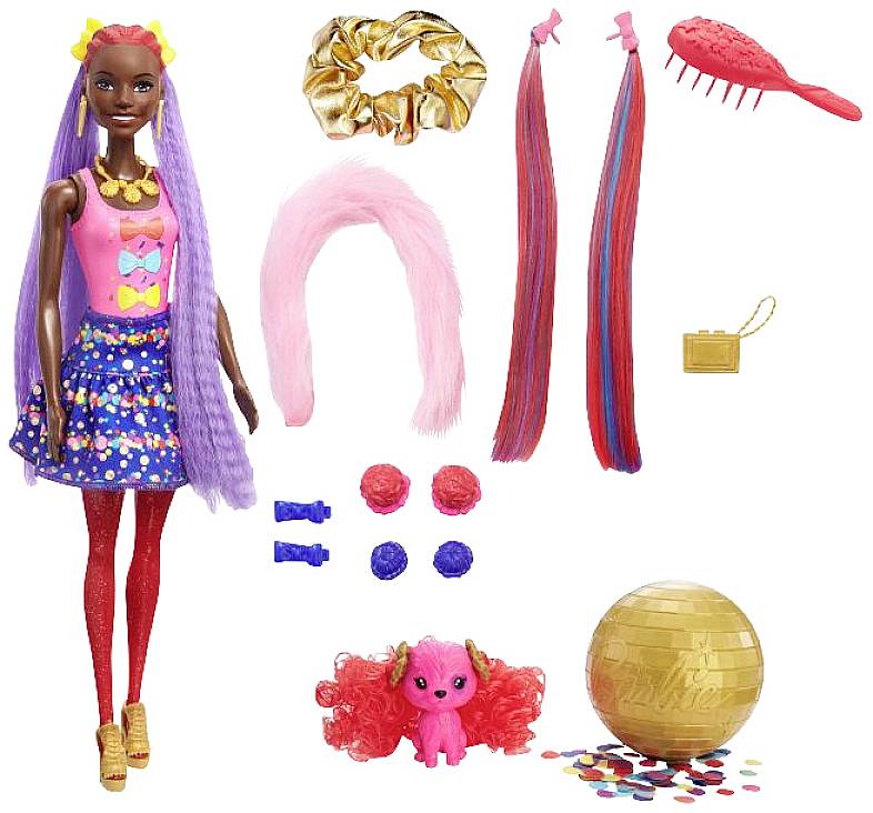 Mattel Mattel HBG40 Barbie Color Reveal Hair Feature Spielset - Bows HBG40