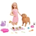 Mattel Barbie Puppe (blond) mit Hund und Welpen HCK75 Mattel Barbie Puppe (blond) mit Hund und Welpen HCK75