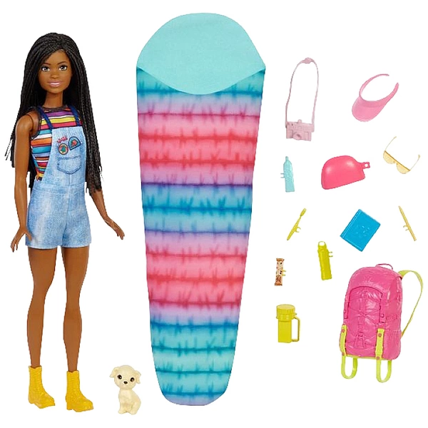 Mattel Barbie ''It takes two! Camping'' Spielset mit Brooklyn Puppe, Hündchen und Acc HDF74 Mattel Barbie ''It takes two! Camping'' Spielset mit Brooklyn Puppe, Hündchen und Acc HDF74