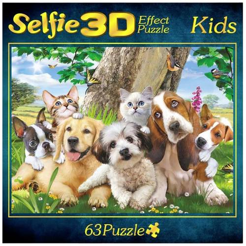 Puzzle 3D Effekt Meine Freunde Selfie 63 Teile 692.0