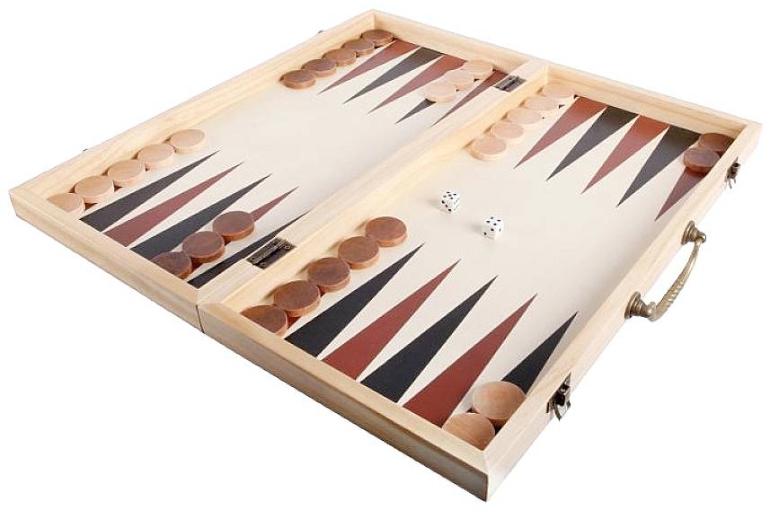 Vedes 61129839 Natural Games XXL Schach und Backgammon
