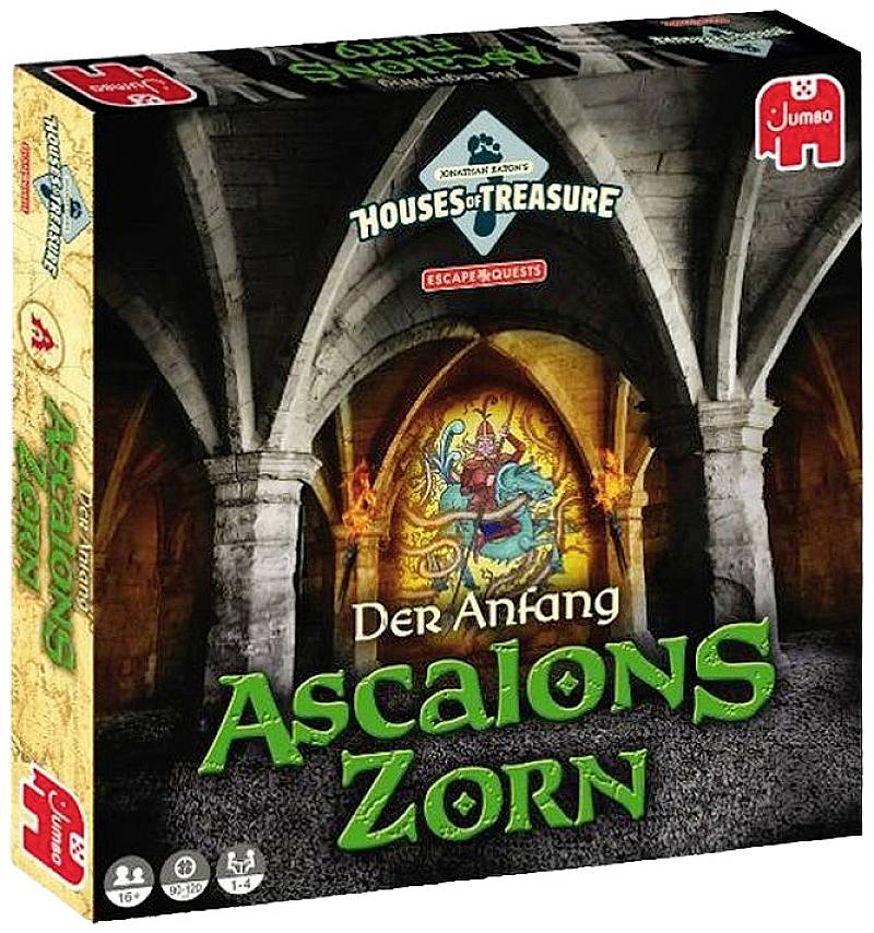 JUMBO Spiele Partyspiel, 19838, Houses of Treasure - Escape Quest - Der Anfang: Ascalons Zorn