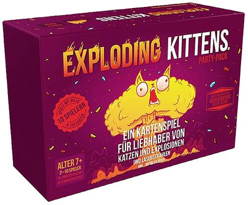 Asmodee Exploding Kittens Party-Pack EXKD0002 Anzahl Spieler (max.): 10