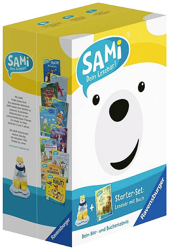 Ravensburger Ravensburger 00096 SAMi, dein Lesebär, Starter-Set - Der größte Schatz der Wel