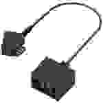 Hama Telefon (analog) Anschlusskabel [1x TAE-F-Stecker - 3x TAE-NFF-Buchse] Schwarz