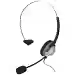 Hama In-Ear-Headset On Ear Headset kabelgebunden Mono Schwarz/Silber Lautstärkeregelung Telefon Hama In-Ear-Headset On Ear Headset kabelgebunden Mono Schwarz/Silber Lautstärkeregelung Telefon