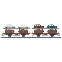 Märklin 46139 H0 Paar Autotransportwagen Laaes der DB Modellauto-Beladung VW Typ 3 1500 und 1600 Märklin 46139 H0 Paar Autotransportwagen Laaes der DB Modellauto-Beladung VW Typ 3 1500 und 1600