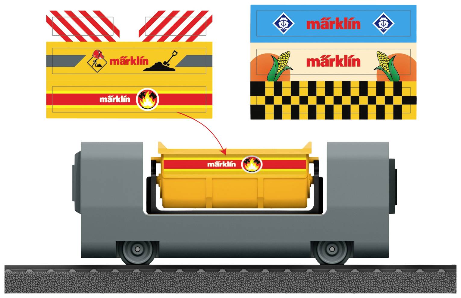 Märklin World 44141 H0 my world - Kippwagen mit Sticker