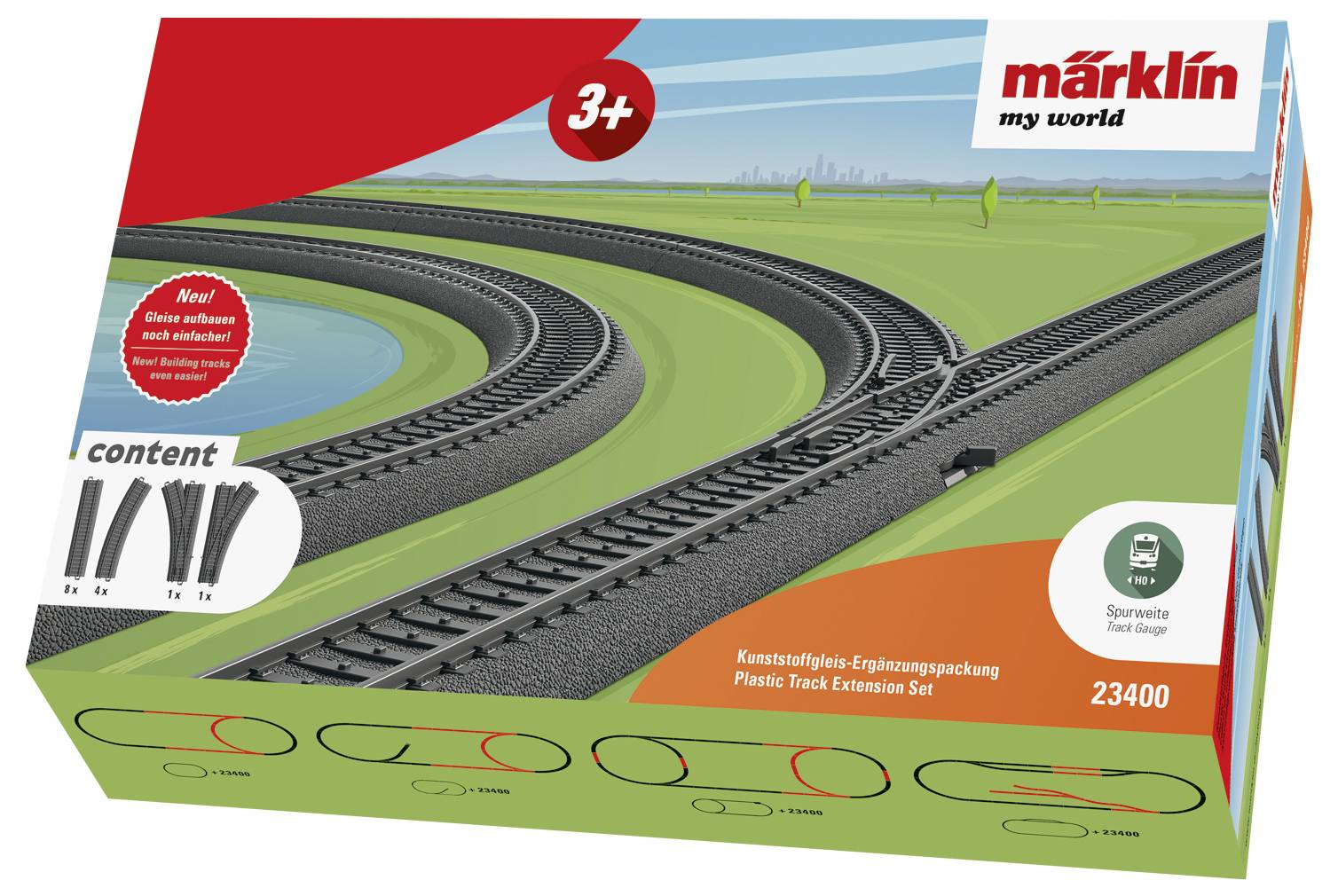 Märklin World 23400 H0 my world - Kunststoffgleis-Ergänzungspack