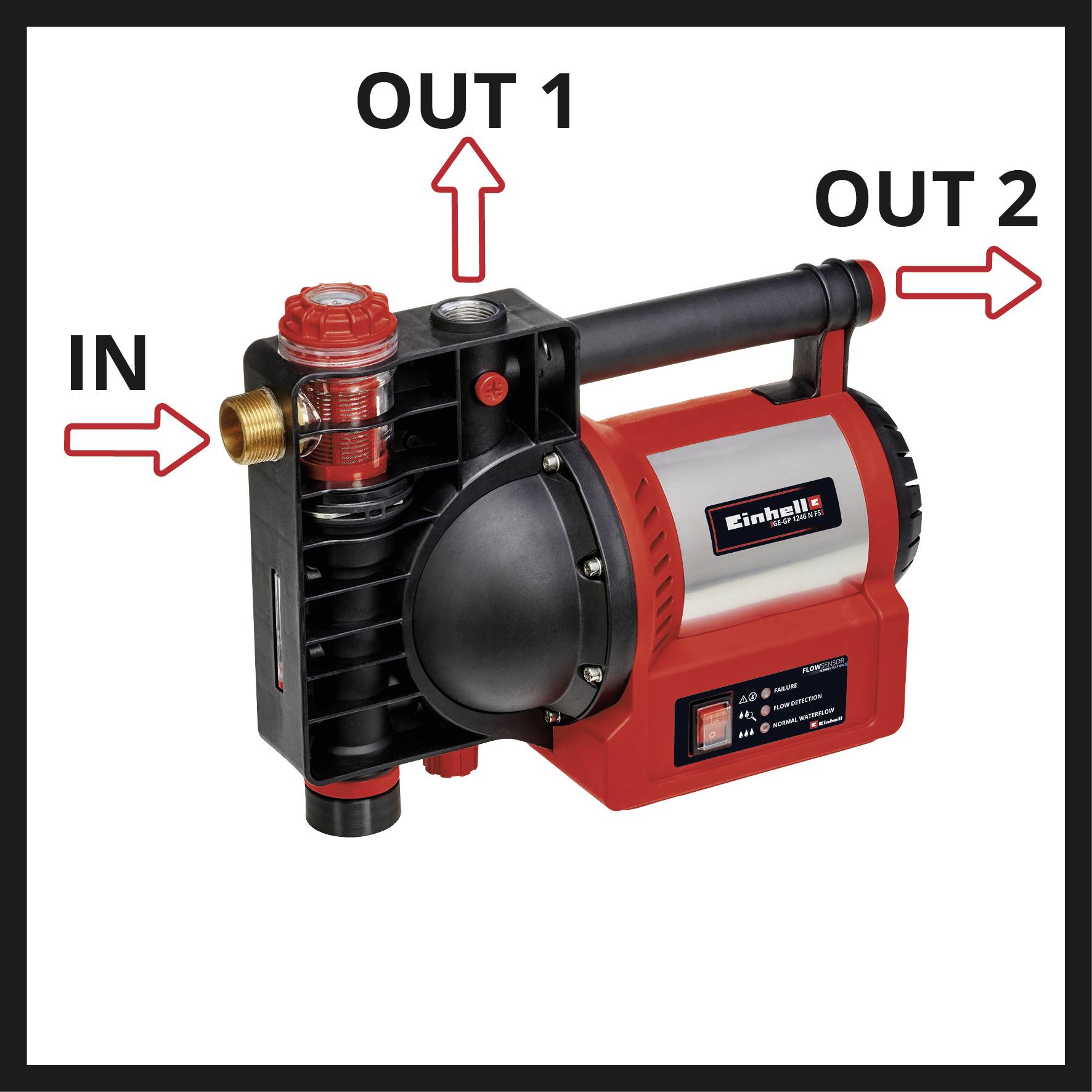Einhell GE-GP 1246 N FS Gartenpumpe 4600 l/h 50m