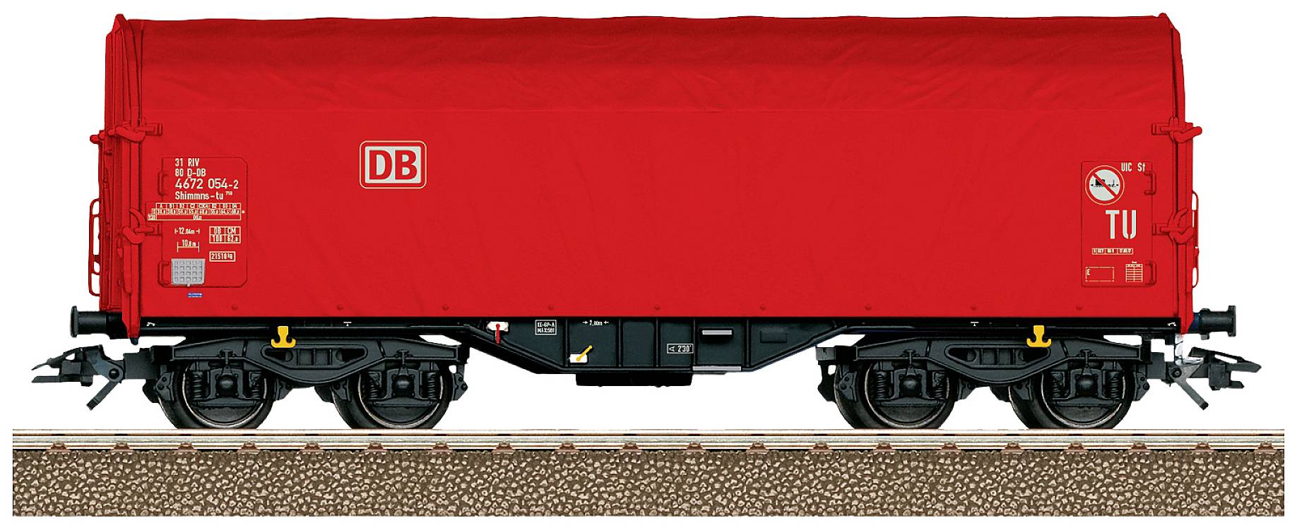 TRIX H0 24380 H0 Schiebeplanenwagen Shimmns der DB