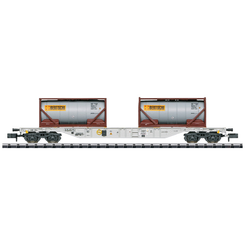 MiniTrix 18490 N Containertragwagen mit Tankcontainer HUPAC S.A