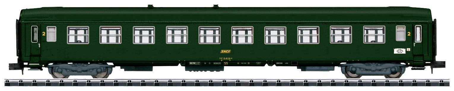 MiniTrix 18428 N Schnellzugwagen "Nizza - Paris" der SNCF 2.Klasse B10
