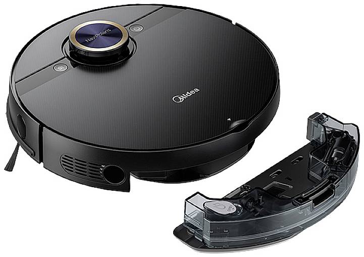 Midea Europe M7 pro Saug-und Wischroboter Schwarz Vibrationswischen, 2 Wassertanks, App gesteuert, Fernbedienbar, inkl. Akku