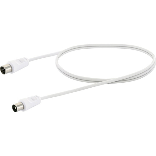 Schwaiger Antennen, SAT Anschlusskabel [1x IEC-Stecker - 1x IEC-Buchse] 1.5 m Weiß