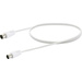 Schwaiger antenne, SAT Câble de raccordement [1x Prise mâle IEC - 1x Fiche femelle IEC] 1.5 m blanc