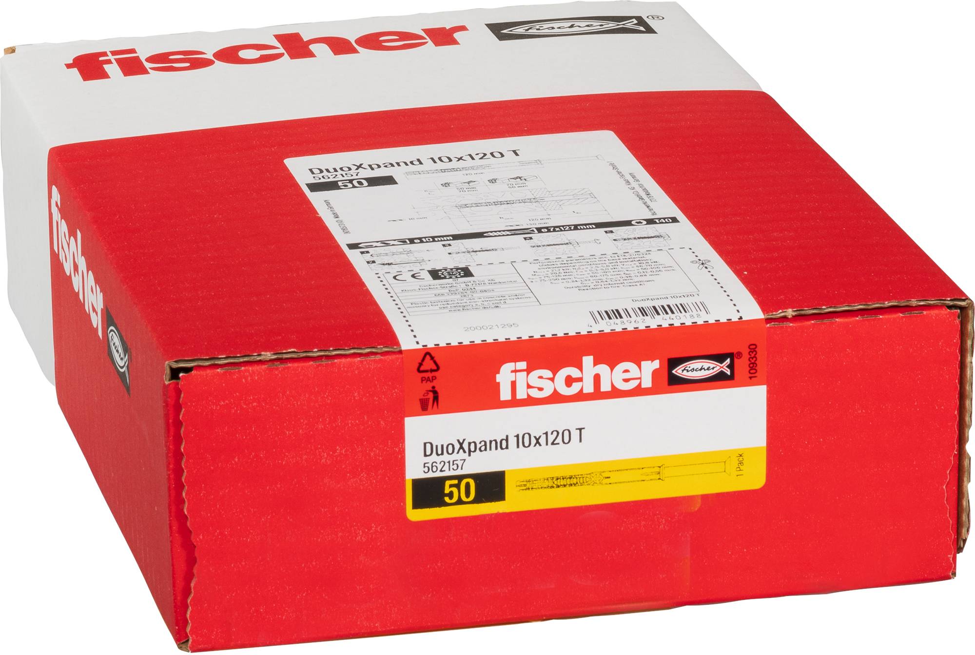 Fischer 562157 DuoXpand T Langschaftdübel 120mm 10mm 50St.