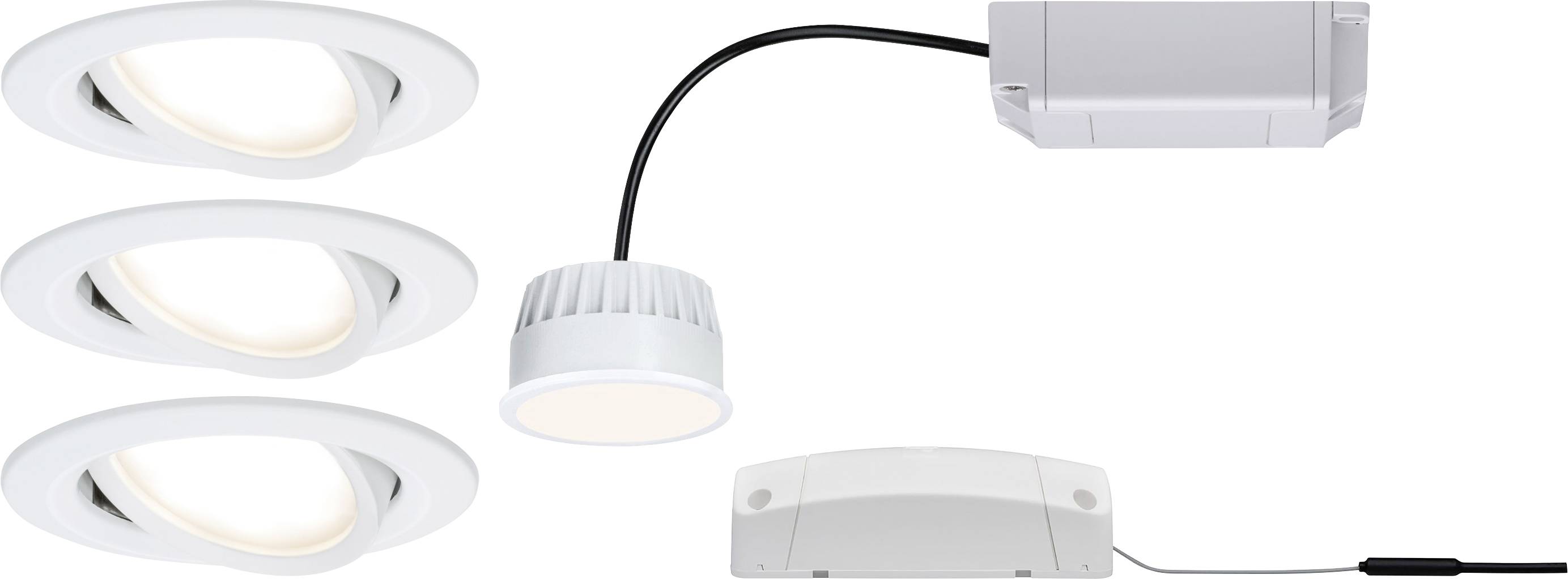 Paulmann Nova Einbauleuchte 3er Set LED LED Weiß (matt)