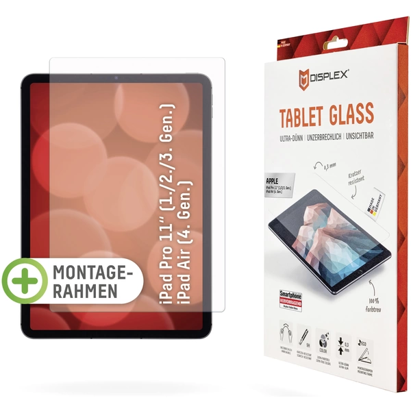 DISPLEX Tablet Glass Displayschutzglas Apple iPad Pro 11" (2018), iPad Pro 11" (2. Gen, 2020), iPad Pro 11" (3. Gen, 2021), iPad DISPLEX Tablet Glass Displayschutzglas Apple iPad Pro 11" (2018), iPad Pro 11" (2. Gen, 2020), iPad Pro 11" (3. Gen, 2021), iPad