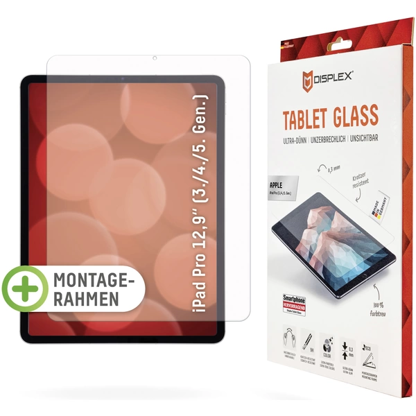 DISPLEX Tablet Glass Displayschutzglas Apple iPad Pro 12.9" (3.Gen, 2018), iPad Pro 12.9" (4.Gen, 2020), iPad Pro 12.9" DISPLEX Tablet Glass Displayschutzglas Apple iPad Pro 12.9" (3.Gen, 2018), iPad Pro 12.9" (4.Gen, 2020), iPad Pro 12.9"