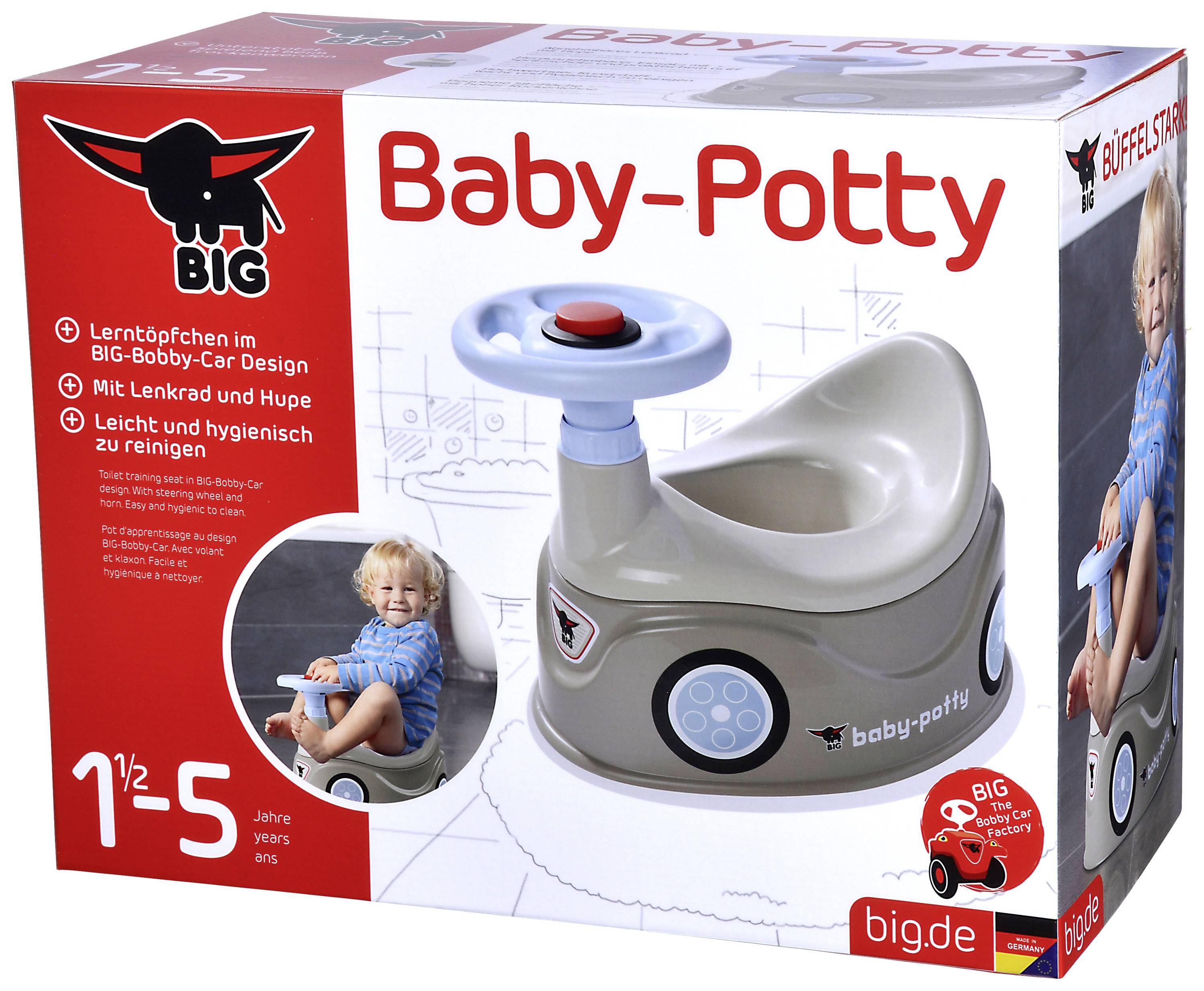 Töpfchen im Kinderautodesign mit Lenkrad und Hupe, geeignet für 1,5 bis 5 Jahre. Leicht und hygienisch zu reinigen.