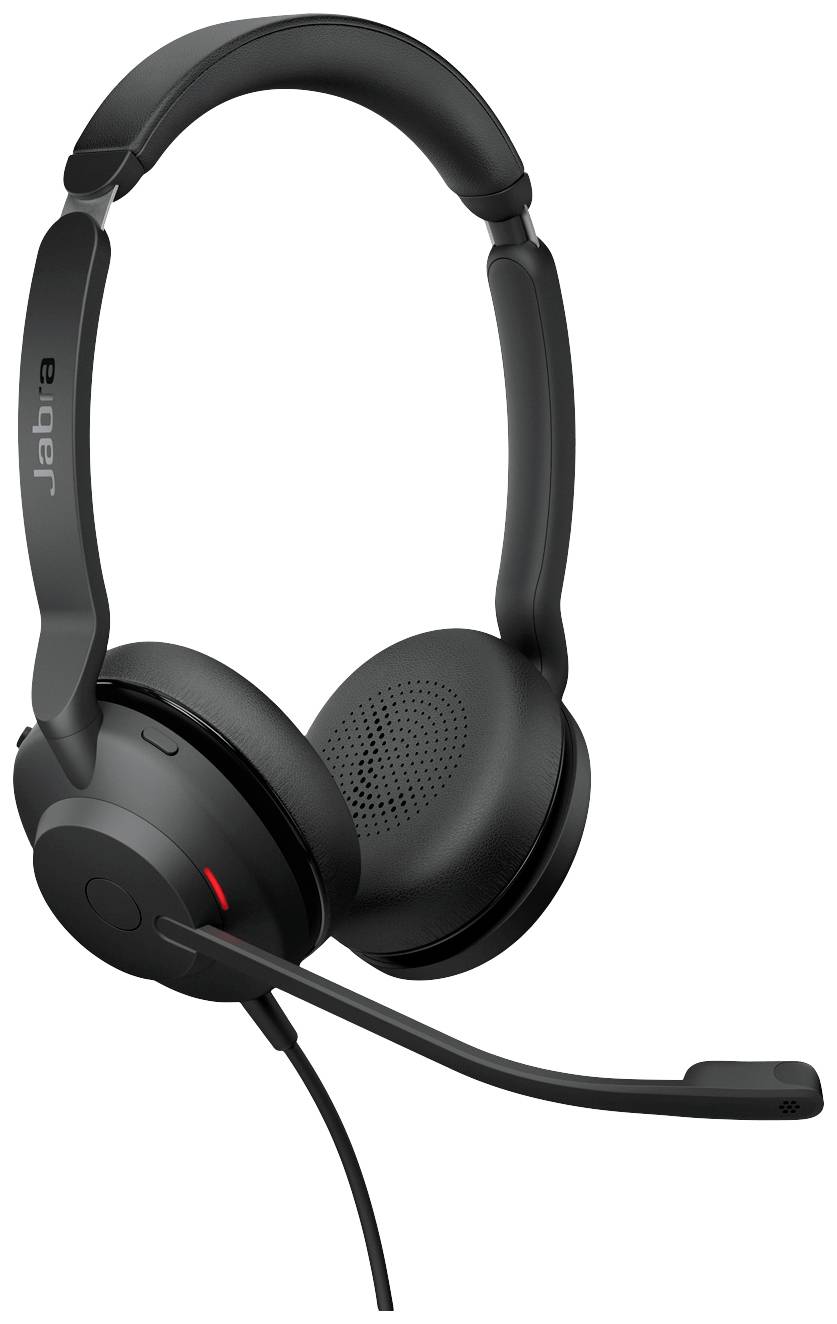 Jabra Evolve2 30 UC Telefon On Ear Headset kabelgebunden Stereo Schwarz Mikrofon-Stummschaltung