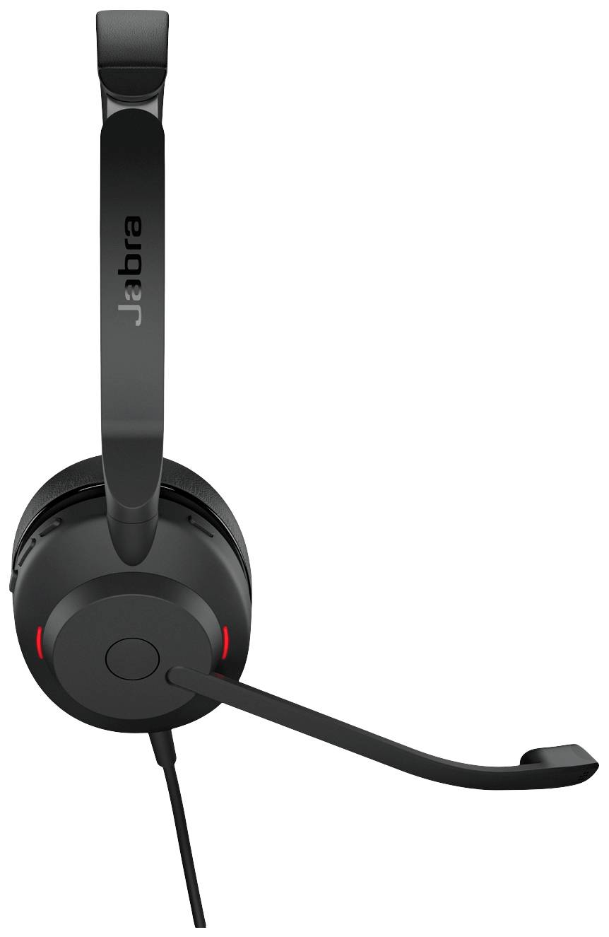 Jabra Evolve2 30 UC Telefon On Ear Headset kabelgebunden Stereo Schwarz Mikrofon-Stummschaltung