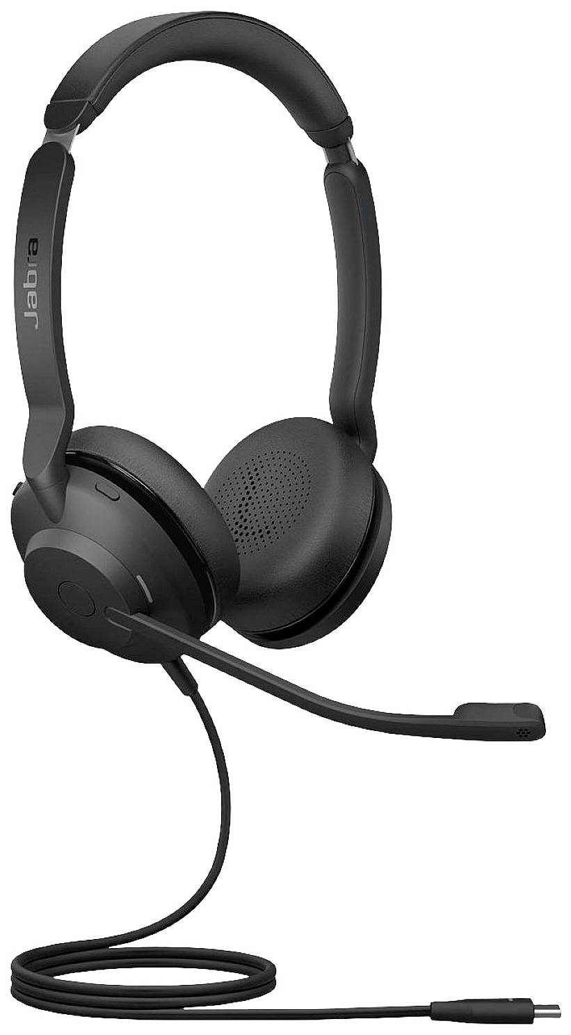 Jabra Evolve2 30 UC Telefon On Ear Headset kabelgebunden Stereo Schwarz Mikrofon-Stummschaltung