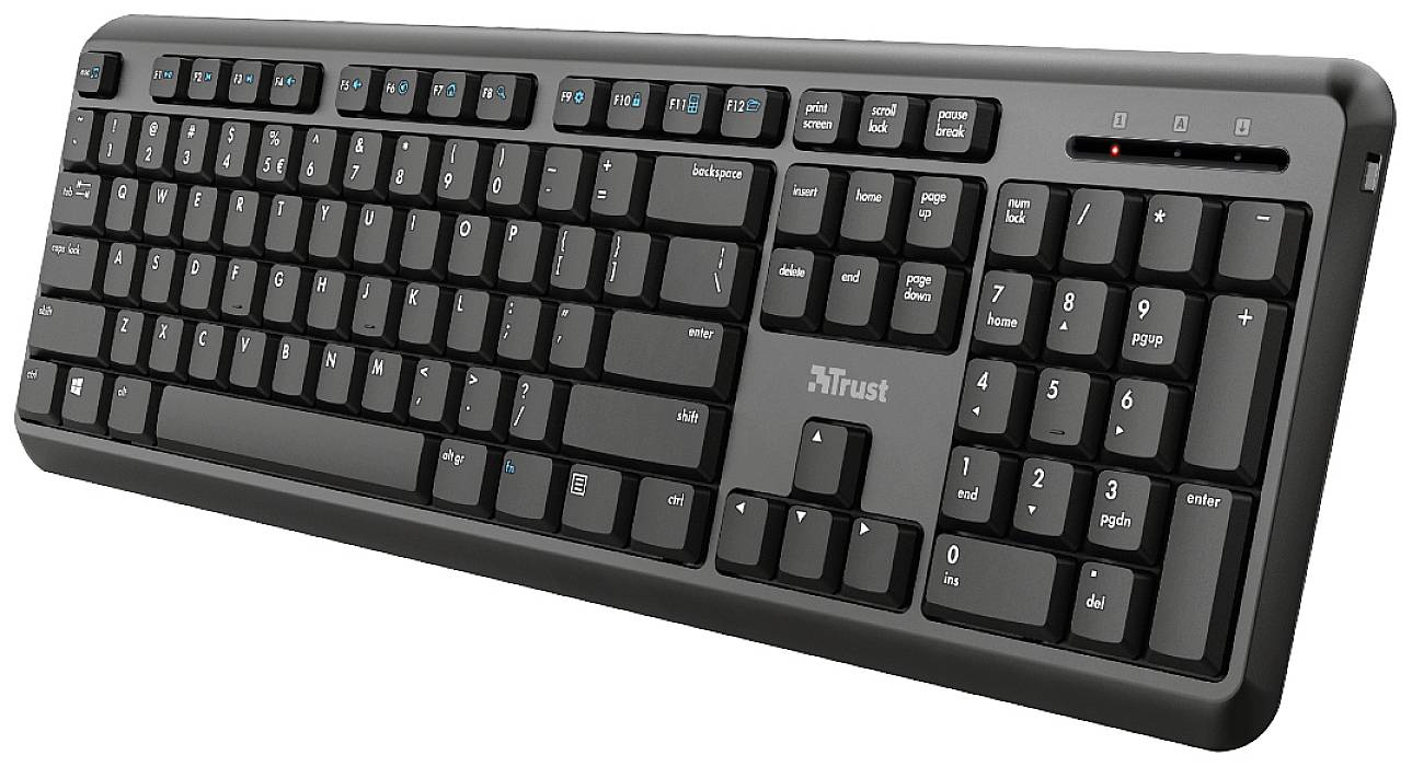 Trust Ody Funk Tastatur Deutsch, QWERTZ Schwarz