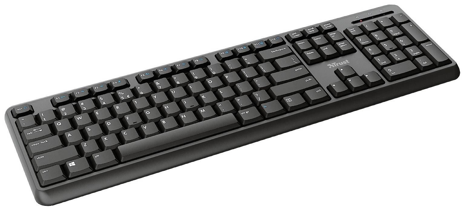 Trust Ody Funk Tastatur Deutsch, QWERTZ Schwarz