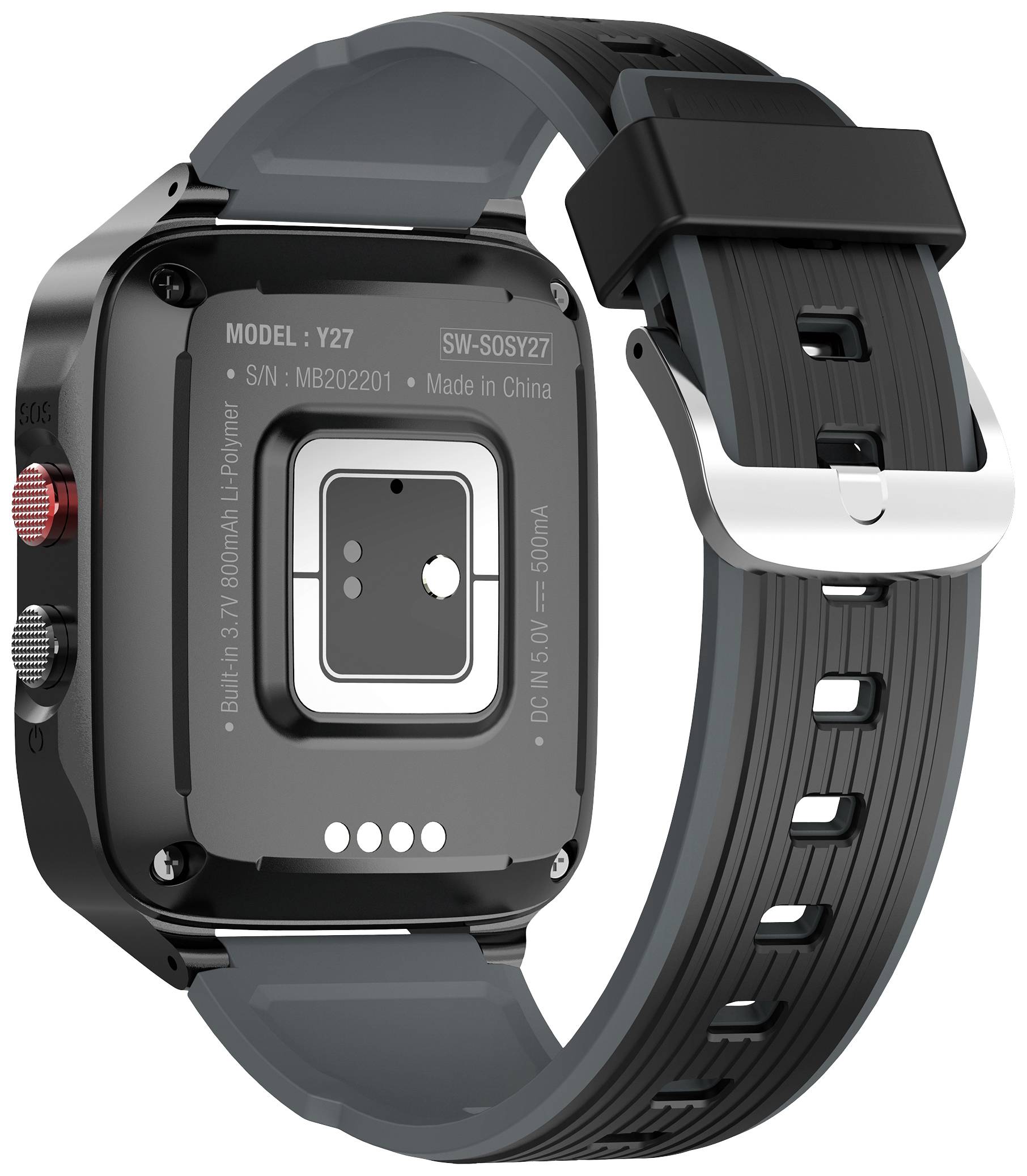 JayTech Y27 Smartwatch 43 mm Schwarz