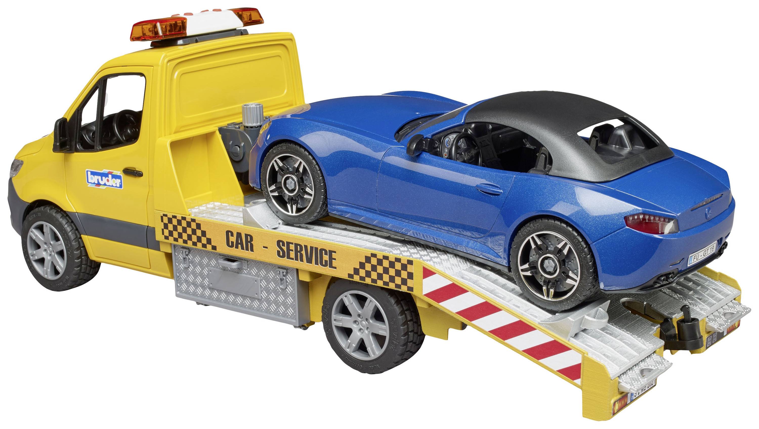 bruder Mercedes Benz Sprinter Autotransporter L+S, Roadster Fertigmodell Nutzfahrzeug Modell