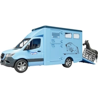 Bruder Mercedes Benz Sprinter Tiertransporter mit 1Pferd Fertigmodell Nutzfahrzeug Modell Bruder Mercedes Benz Sprinter Tiertransporter mit 1Pferd Fertigmodell Nutzfahrzeug Modell