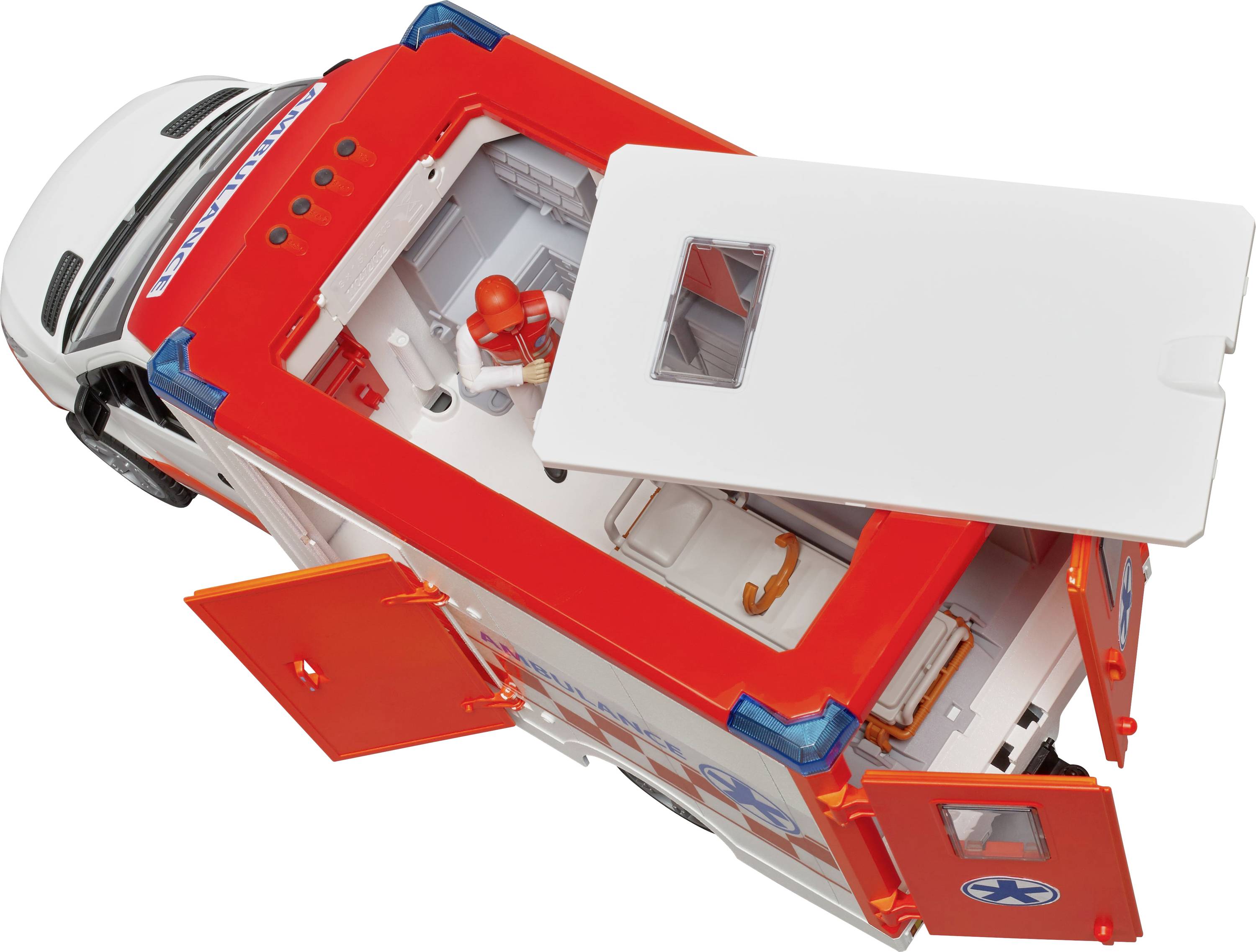 Bruder Einsatzfahrzeug Modell Mercedes Benz Sprinter Ambulanz Fertigmodell PKW Modell