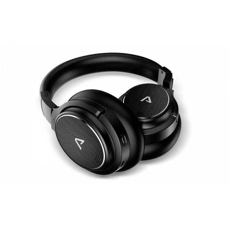 Lamax NoiseComfort ANC On Ear Kopfhörer Bluetooth® Schwarz Noise Cancelling Faltbar