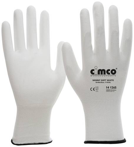 Cimco Skinny Soft White 141265 Nylon Arbeitshandschuh Größe (Handschuhe): 11, XXL EN 388 1 Paar