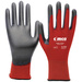 Cimco Skinny Touch grau/rot 141235 Nylon Arbeitshandschuh Größe (Handschuhe): 8, M EN 388 1 Paar