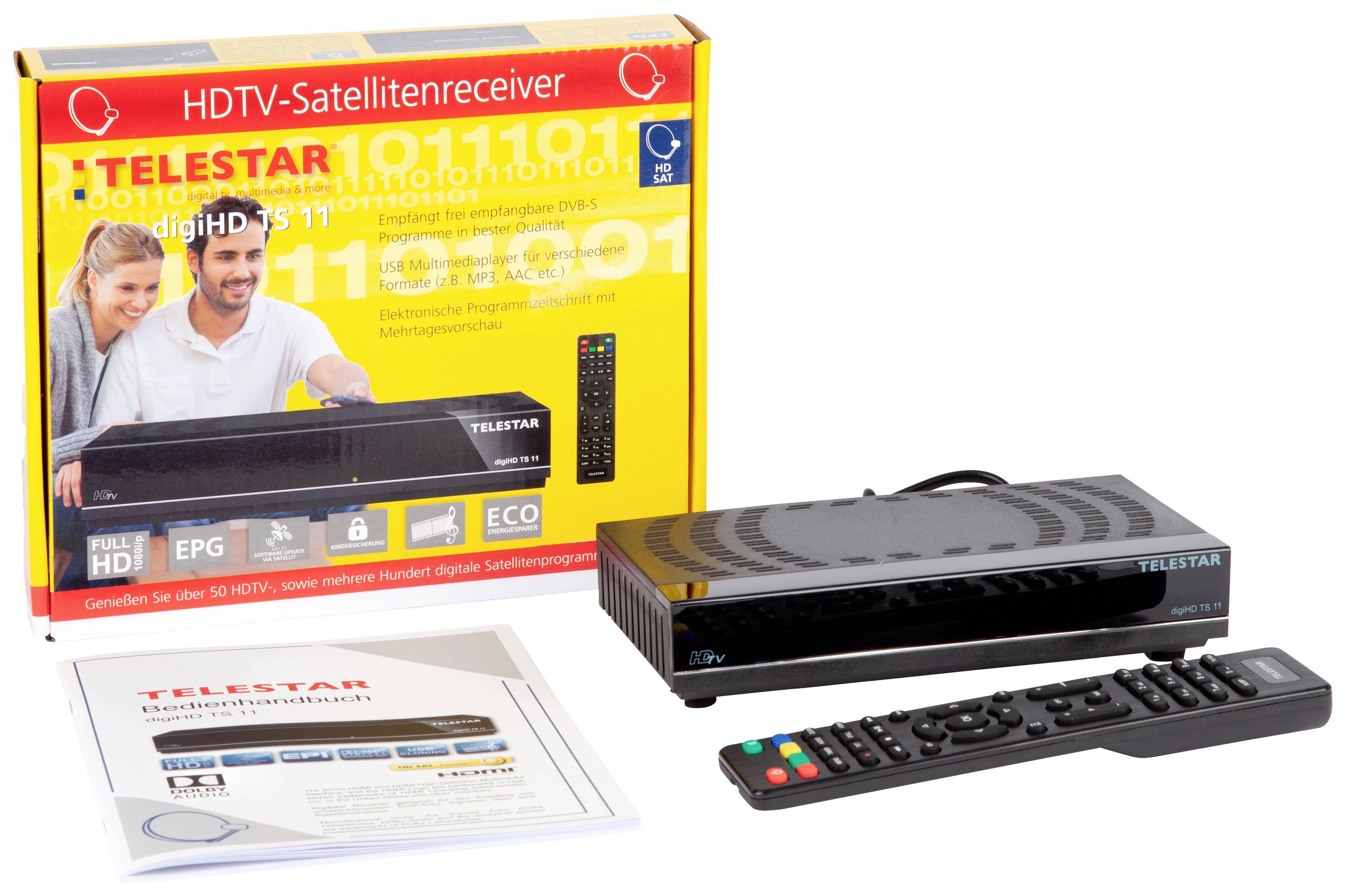 Telestar digiHD TS 11 HD-SAT-Receiver Einkabeltauglich Anzahl Tuner: 1
