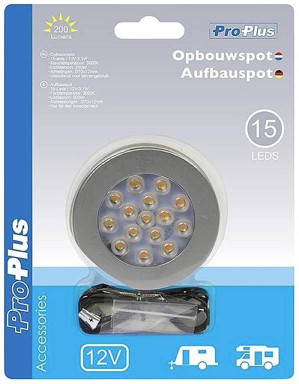 ProPlus LED Innenraumleuchte 411826 LED 12 V (Ø x T) 70 mm x 12 mm