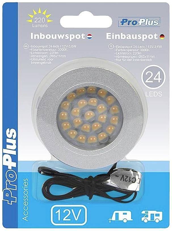 ProPlus LED Innenraumleuchte 411827 LED 12 V (Ø x T) 65 mm x 11 mm