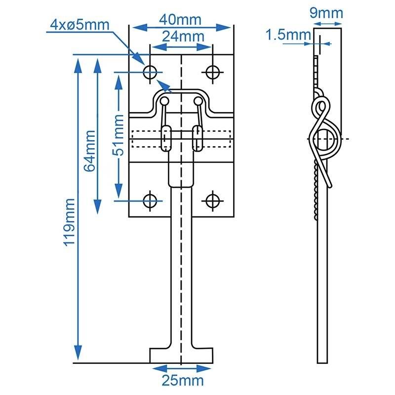 ProPlus 342124S Türfeststeller