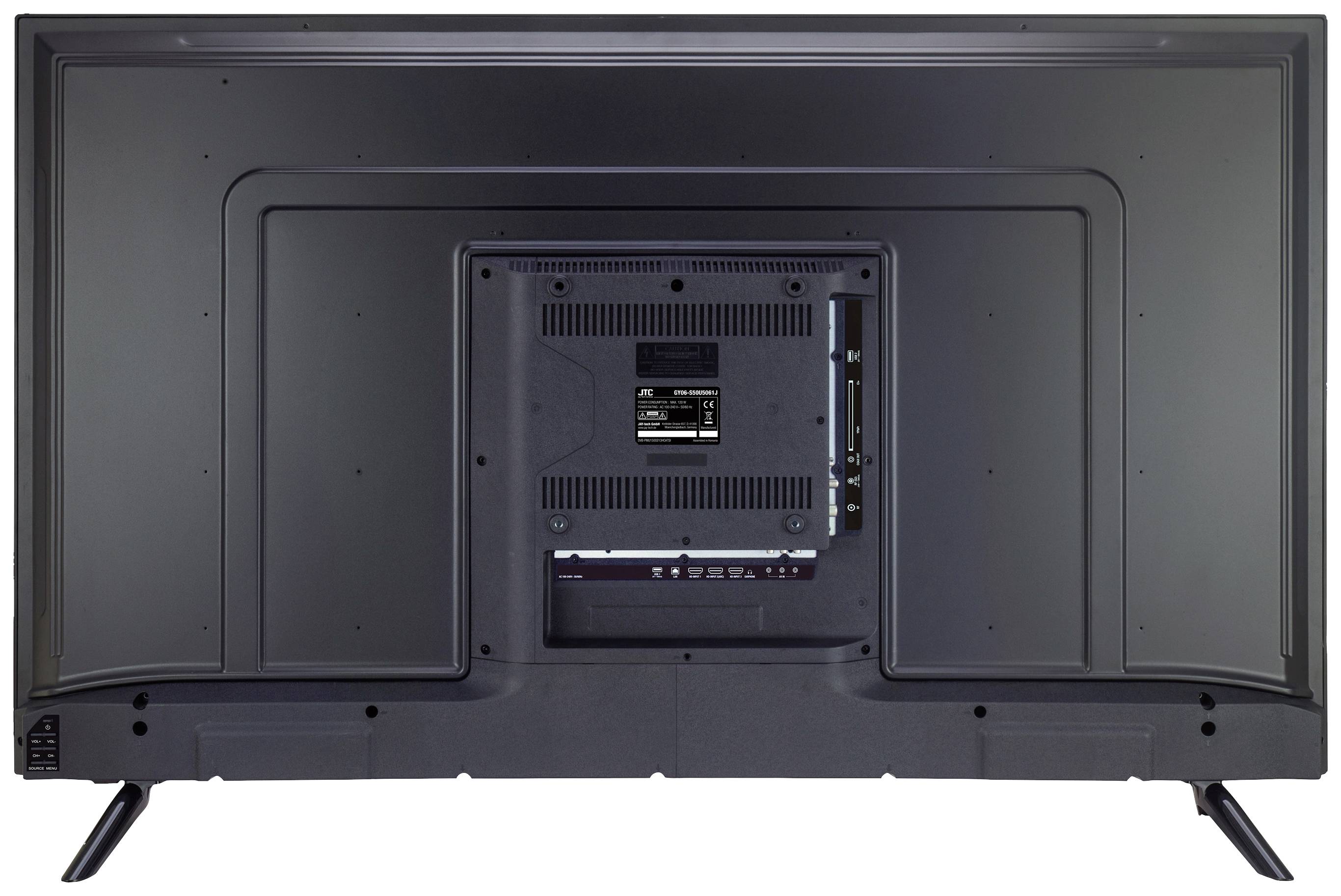 JTC S50U5061J LED-TV 126 cm 50 Zoll EEK G (A - G) DVB-T2, DVB-C, DVB-S, UHD, Smart TV, WLAN, CI+ Schwarz