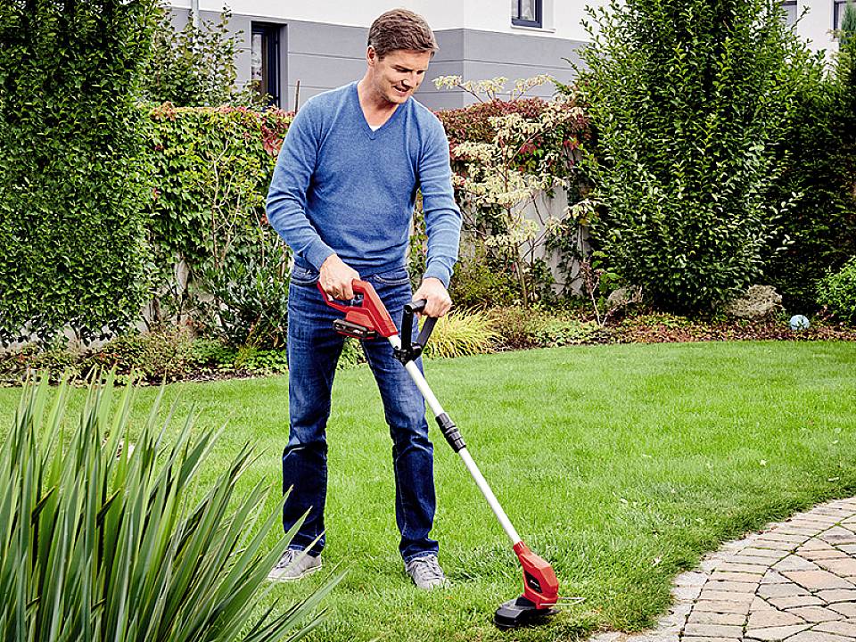 Einhell Power X-Change GC-CT 18/24 Li (1x2,0Ah) Akku Rasentrimmer inkl. Akku, inkl. Ladegerät, Einstellbarer Holm 18V 2.0Ah