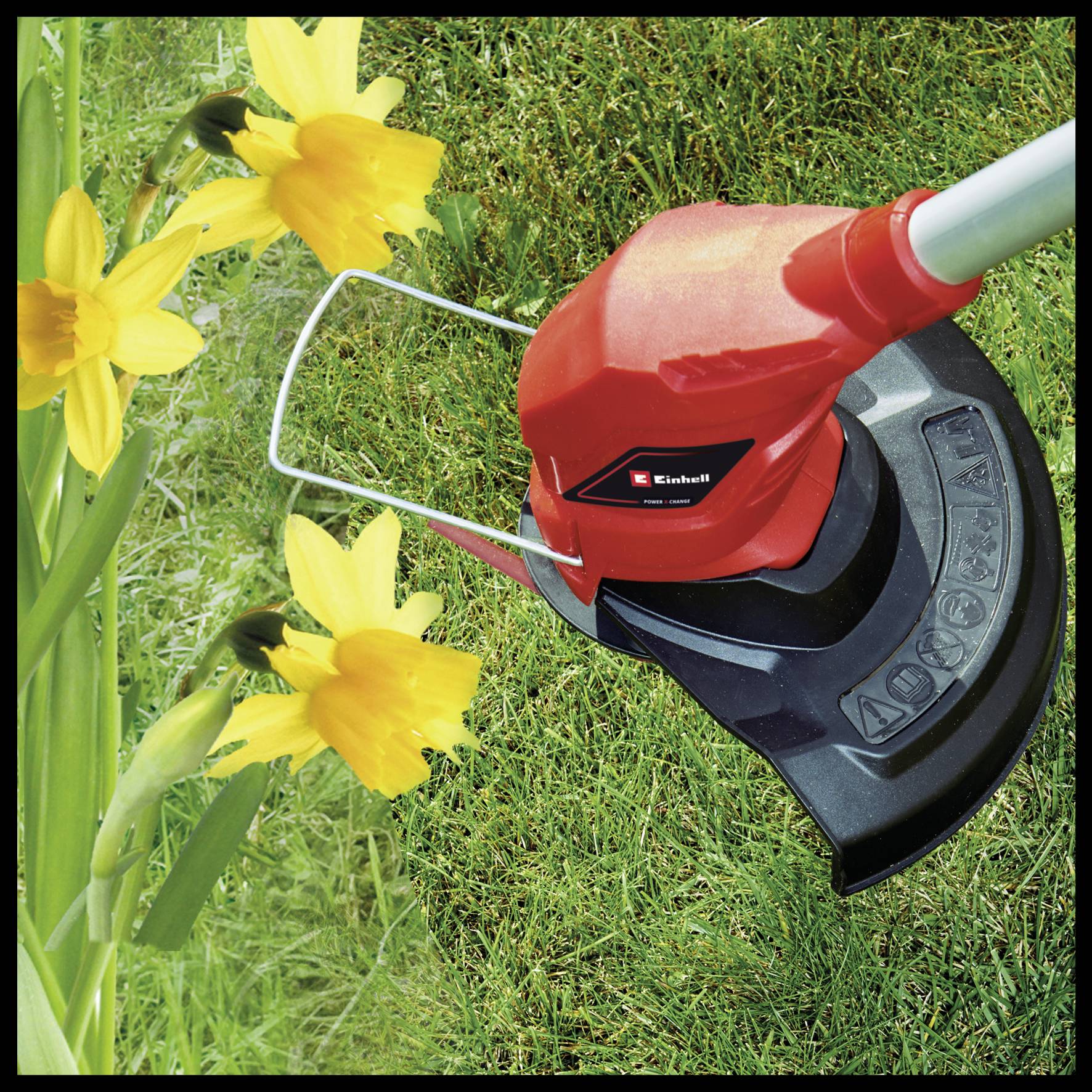 Einhell Power X-Change GC-CT 18/24 Li (1x2,0Ah) Akku Rasentrimmer inkl. Akku, inkl. Ladegerät, Einstellbarer Holm 18V 2.0Ah