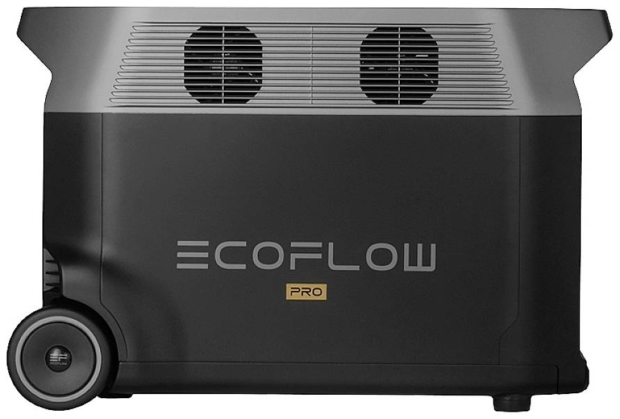 ECOFLOW Delta Pro Powerstation LiFe Schwarz mit Laderegler
