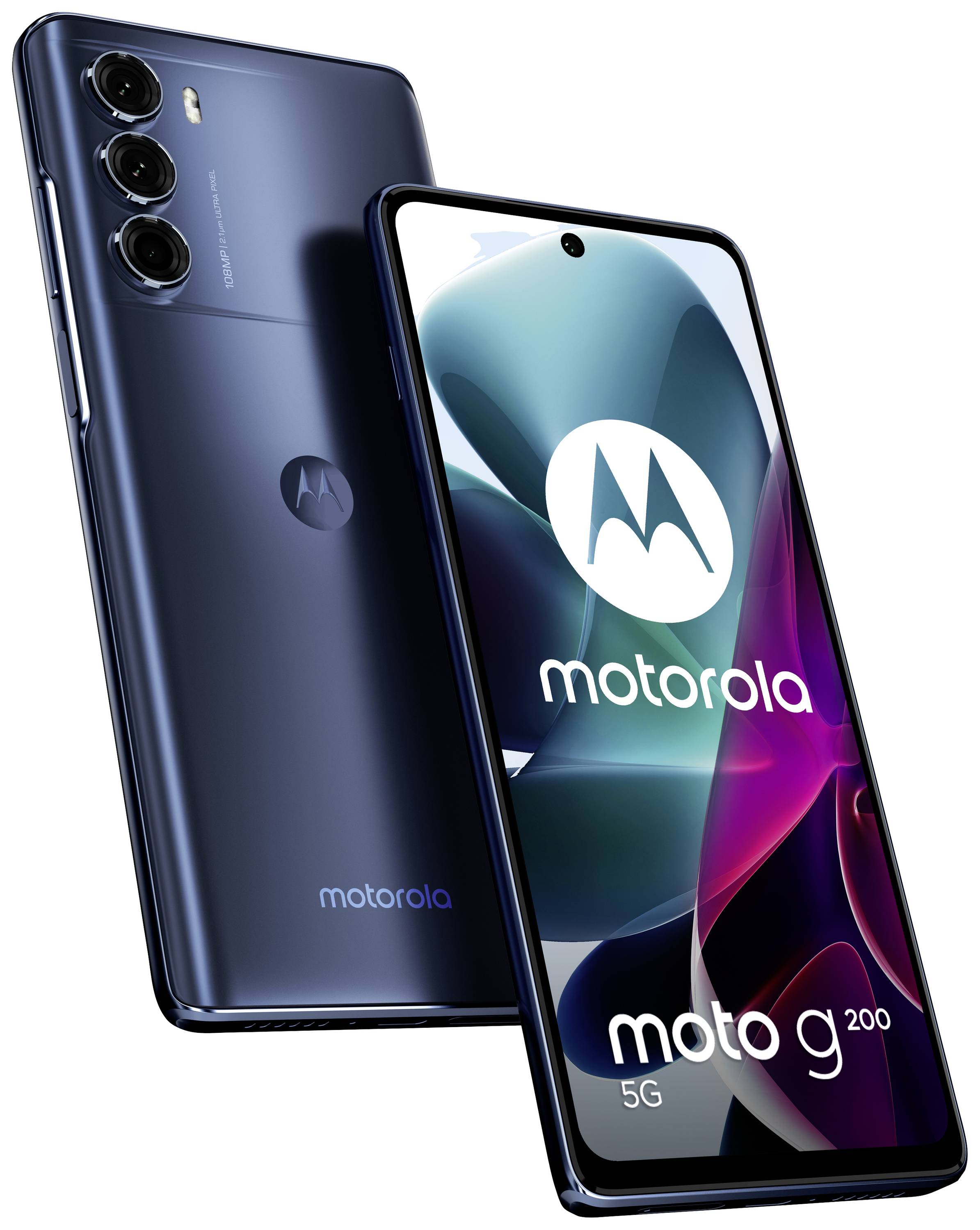 Motorola Moto G200 Smartphone 128 GB 17.3 cm (6.8 Zoll) Blau Android™ 11 Dual-SIM