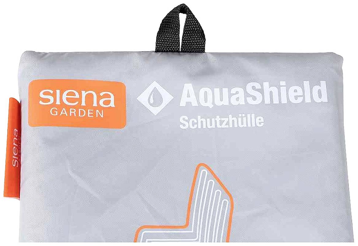 Siena Garden D41164 AquaShield Stapelstuhlhülle 67x67xH80/110cm hellgrau, 100% Polyester