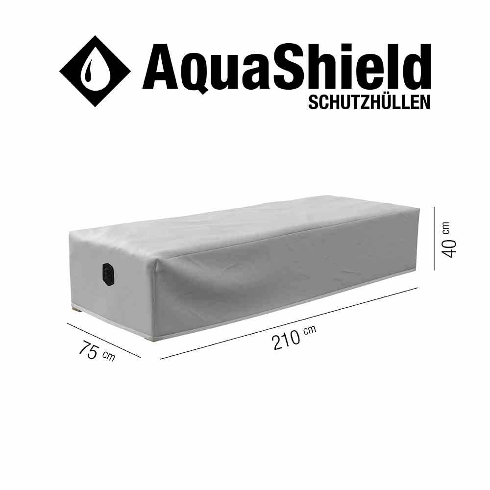 Siena Garden D41178 AquaShield Liegenhülle 210x75xH40cm hellgrau, 100% Polyester