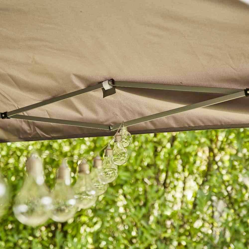 Siena Garden L30546 Pavillon Starter quadratisch 300cm Farbe: taube